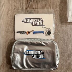 Runseokjin EP Tour Silver Toiletry Bag